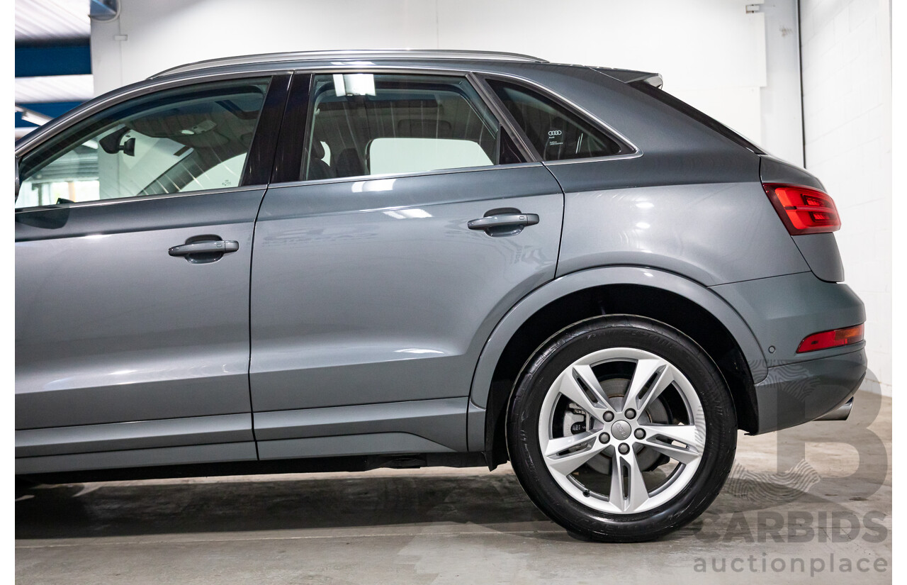 01/2017 Audi Q3 2.0 TFSI Quattro Sport (132kW AWD) 8U MY17 4d Wagon Monsoon Grey Metallic Turbo 2.0L