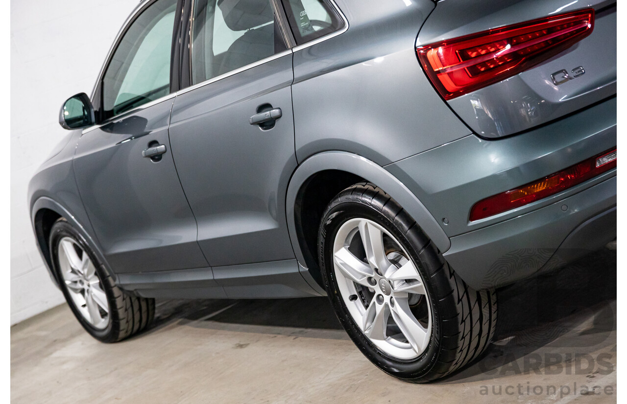 01/2017 Audi Q3 2.0 TFSI Quattro Sport (132kW AWD) 8U MY17 4d Wagon Monsoon Grey Metallic Turbo 2.0L