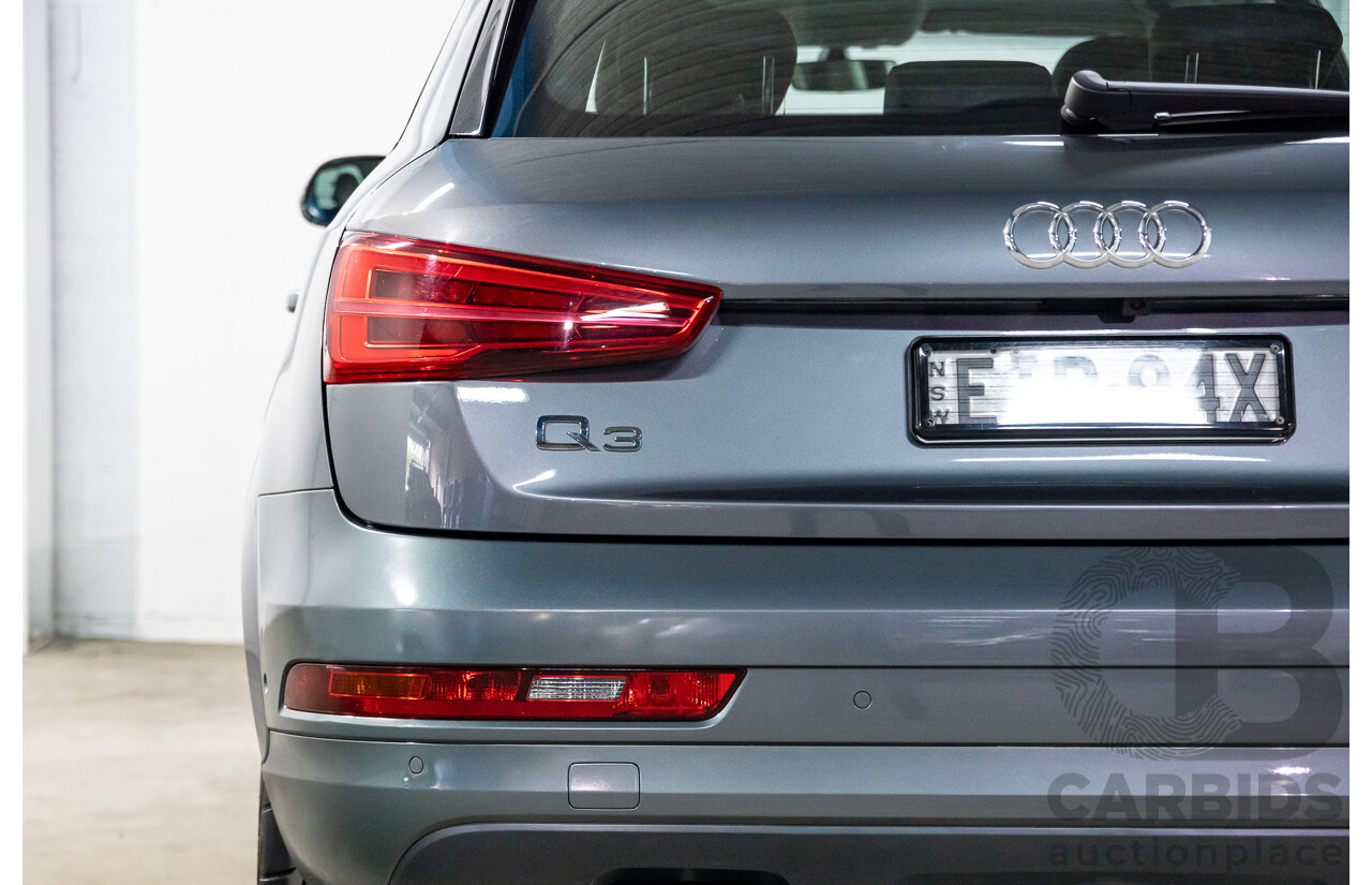 01/2017 Audi Q3 2.0 TFSI Quattro Sport (132kW AWD) 8U MY17 4d Wagon Monsoon Grey Metallic Turbo 2.0L