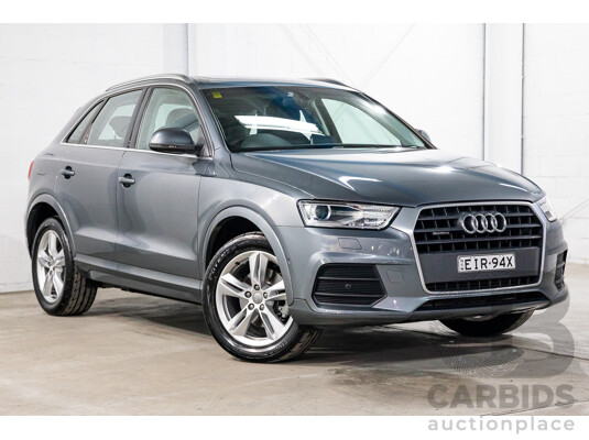 01/2017 Audi Q3 2.0 TFSI Quattro Sport (132kW AWD) 8U MY17 4d Wagon Monsoon Grey Metallic Turbo 2.0L