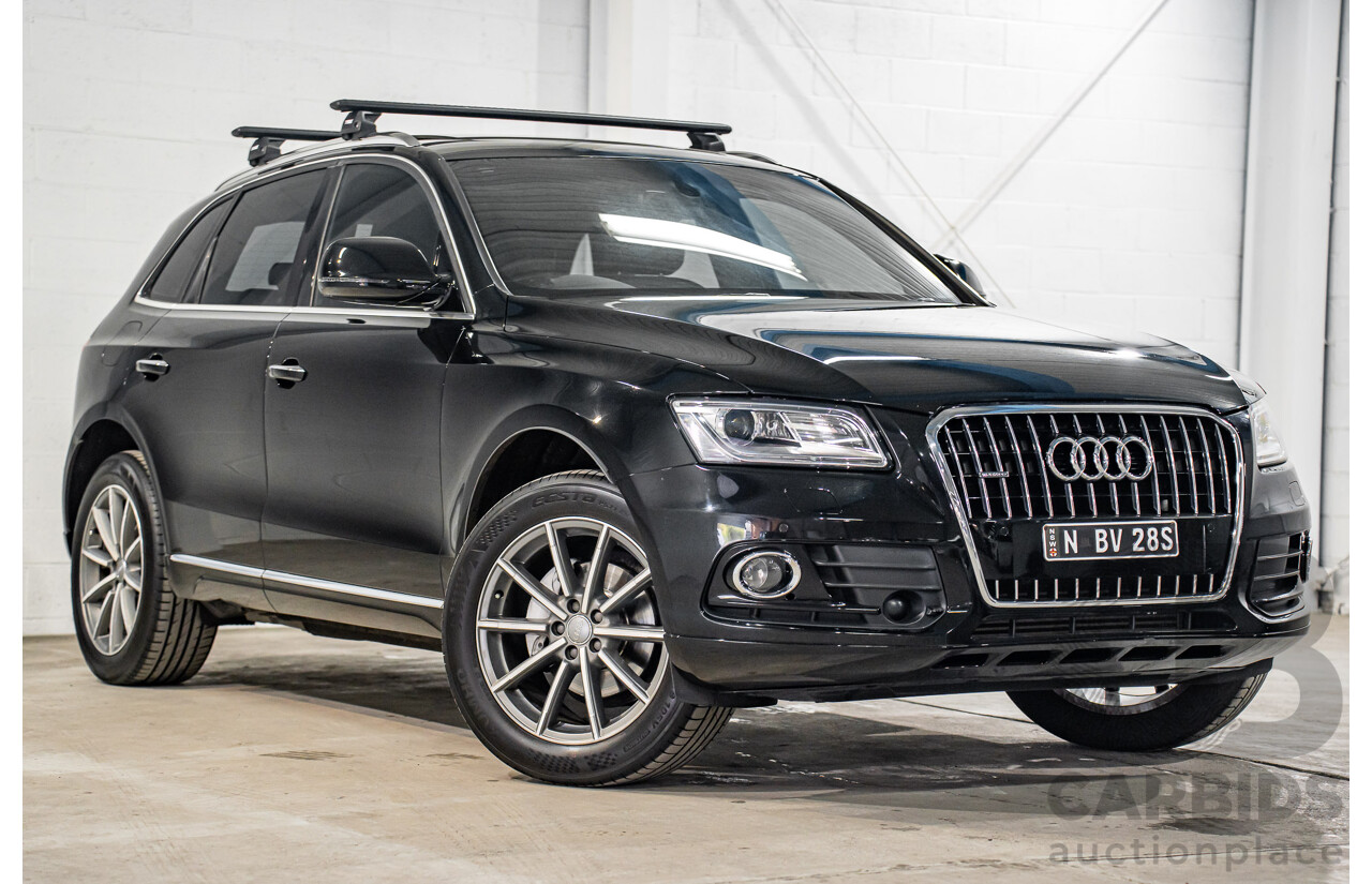 08/2016 Audi Q5 2.0 TDI Quattro (AWD) 8R MY17 4d Wagon Mythos Black Metallic Turbo Diesel 2.0L
