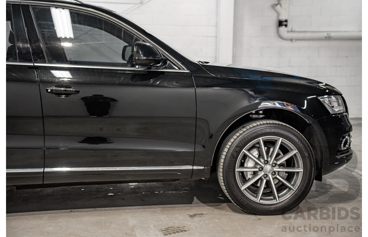 08/2016 Audi Q5 2.0 TDI Quattro (AWD) 8R MY17 4d Wagon Mythos Black Metallic Turbo Diesel 2.0L