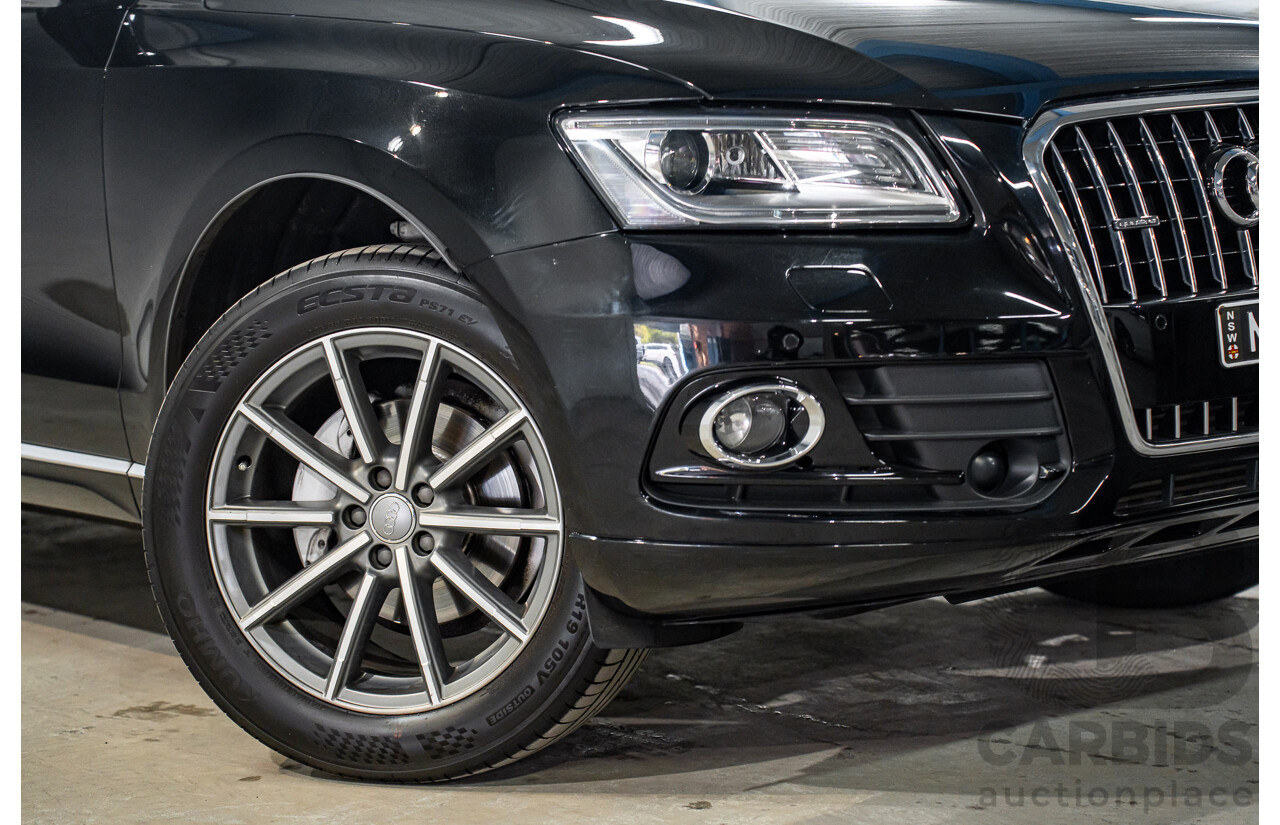 08/2016 Audi Q5 2.0 TDI Quattro (AWD) 8R MY17 4d Wagon Mythos Black Metallic Turbo Diesel 2.0L