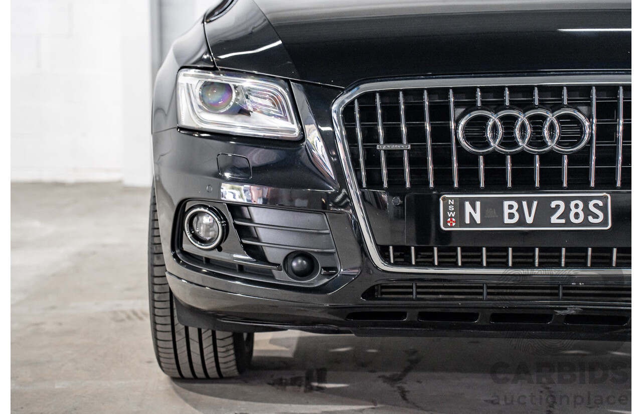 08/2016 Audi Q5 2.0 TDI Quattro (AWD) 8R MY17 4d Wagon Mythos Black Metallic Turbo Diesel 2.0L