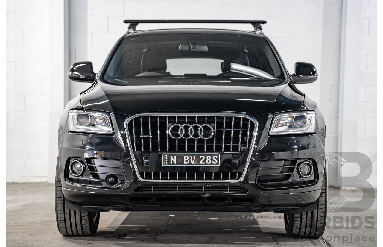 08/2016 Audi Q5 2.0 TDI Quattro (AWD) 8R MY17 4d Wagon Mythos Black Metallic Turbo Diesel 2.0L