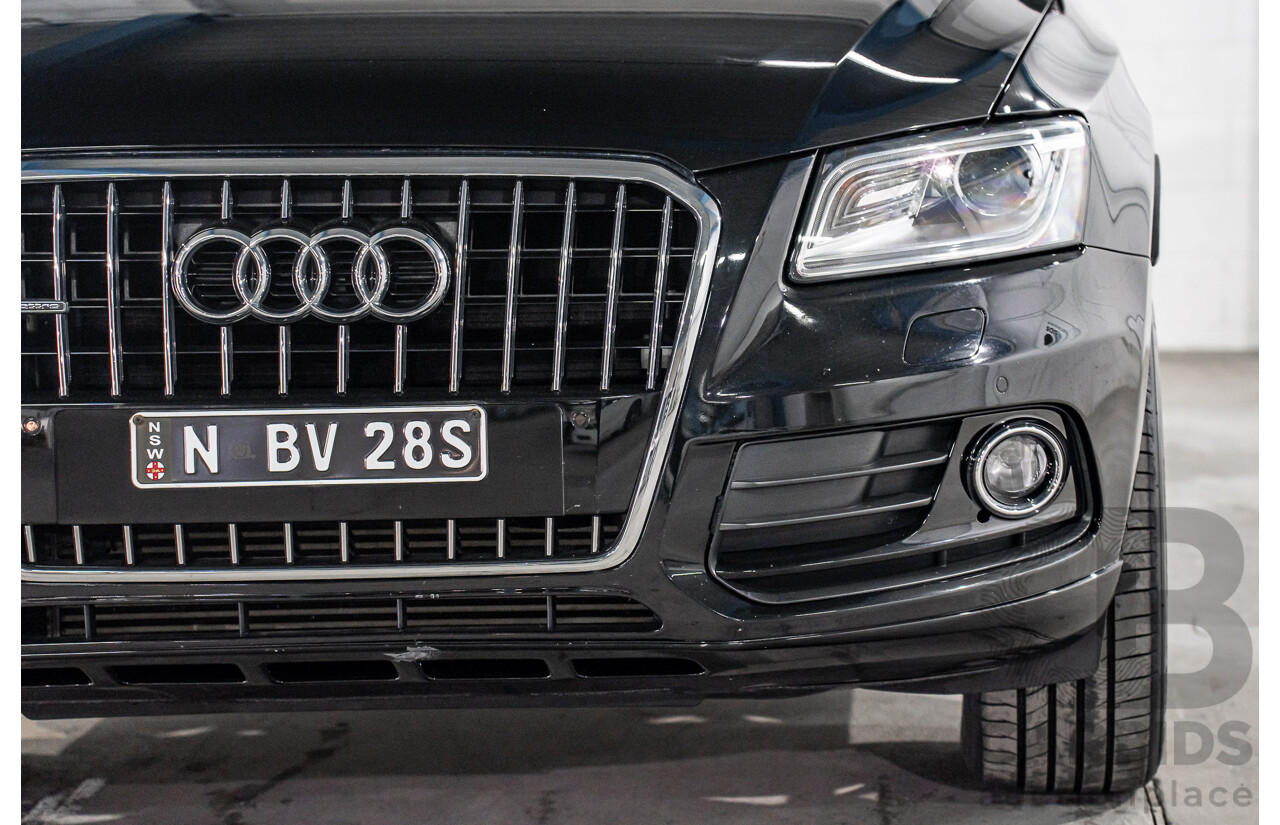 08/2016 Audi Q5 2.0 TDI Quattro (AWD) 8R MY17 4d Wagon Mythos Black Metallic Turbo Diesel 2.0L