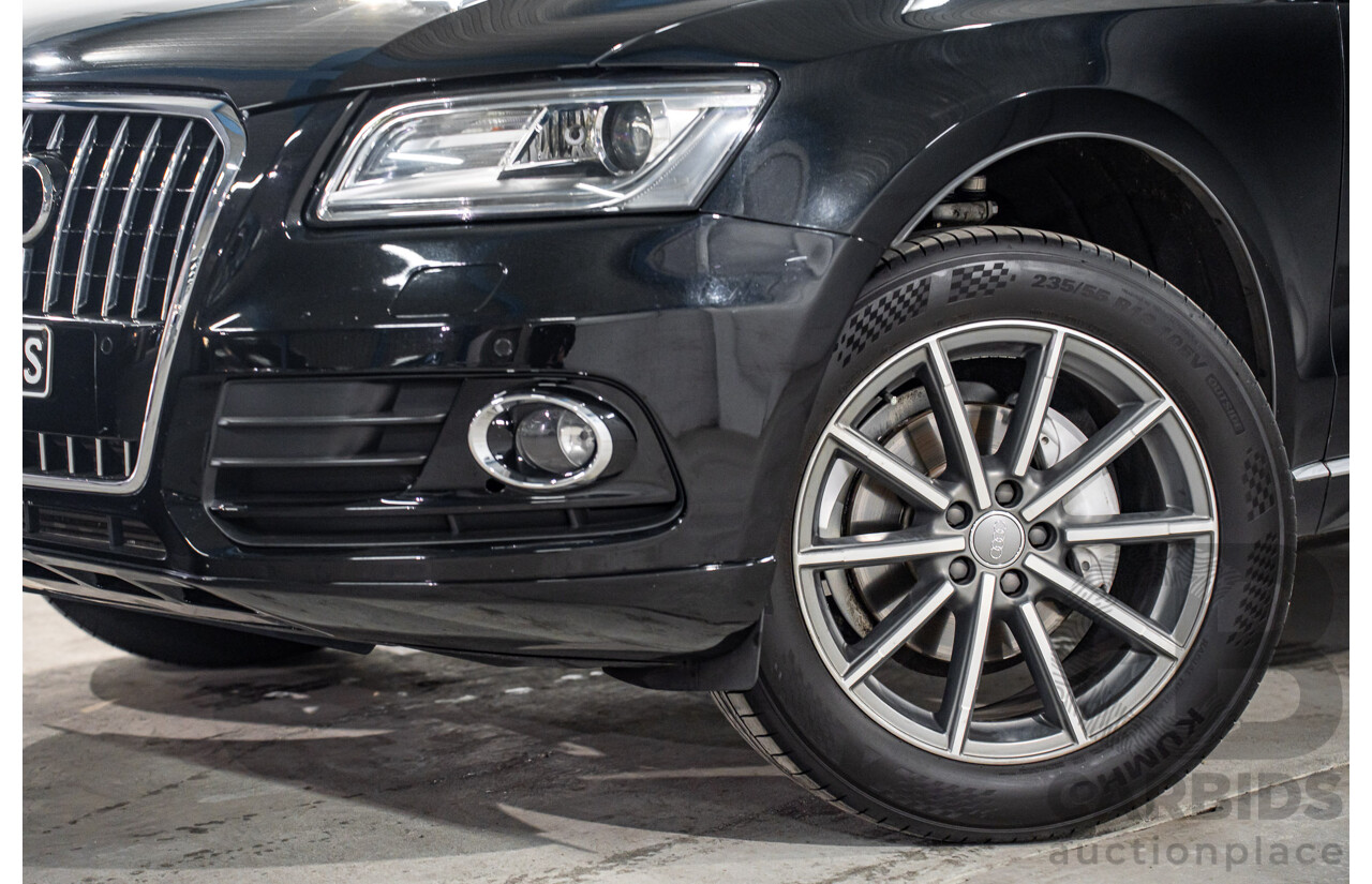 08/2016 Audi Q5 2.0 TDI Quattro (AWD) 8R MY17 4d Wagon Mythos Black Metallic Turbo Diesel 2.0L