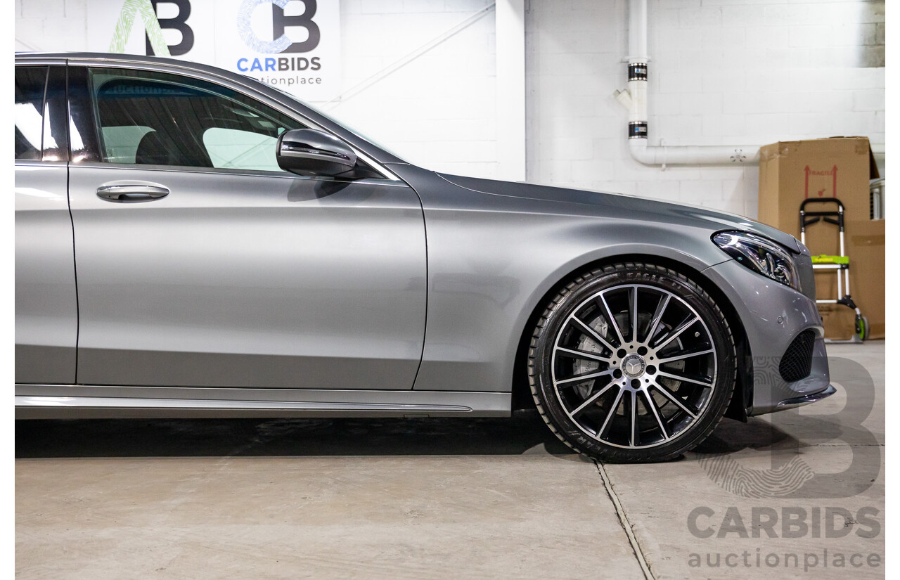 06/2016 Mercedes-Benz C250d AMG Line (RWD) 205 MY16 4d Sedan Selenite Grey Metallic Turbo Diesel 2.1L