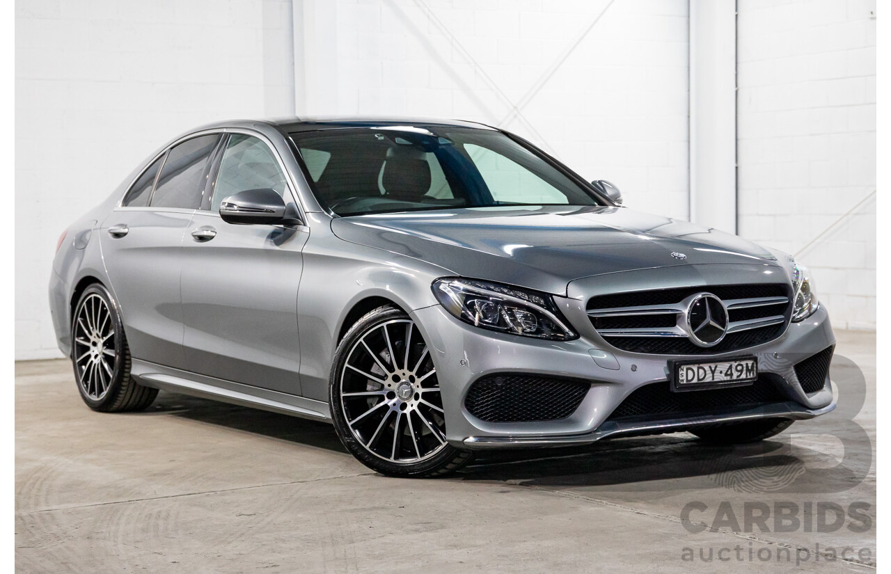06/2016 Mercedes-Benz C250d AMG Line (RWD) 205 MY16 4d Sedan Selenite Grey Metallic Turbo Diesel 2.1L