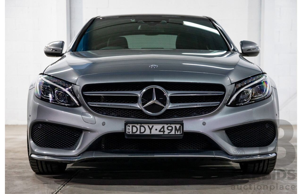 06/2016 Mercedes-Benz C250d AMG Line (RWD) 205 MY16 4d Sedan Selenite Grey Metallic Turbo Diesel 2.1L