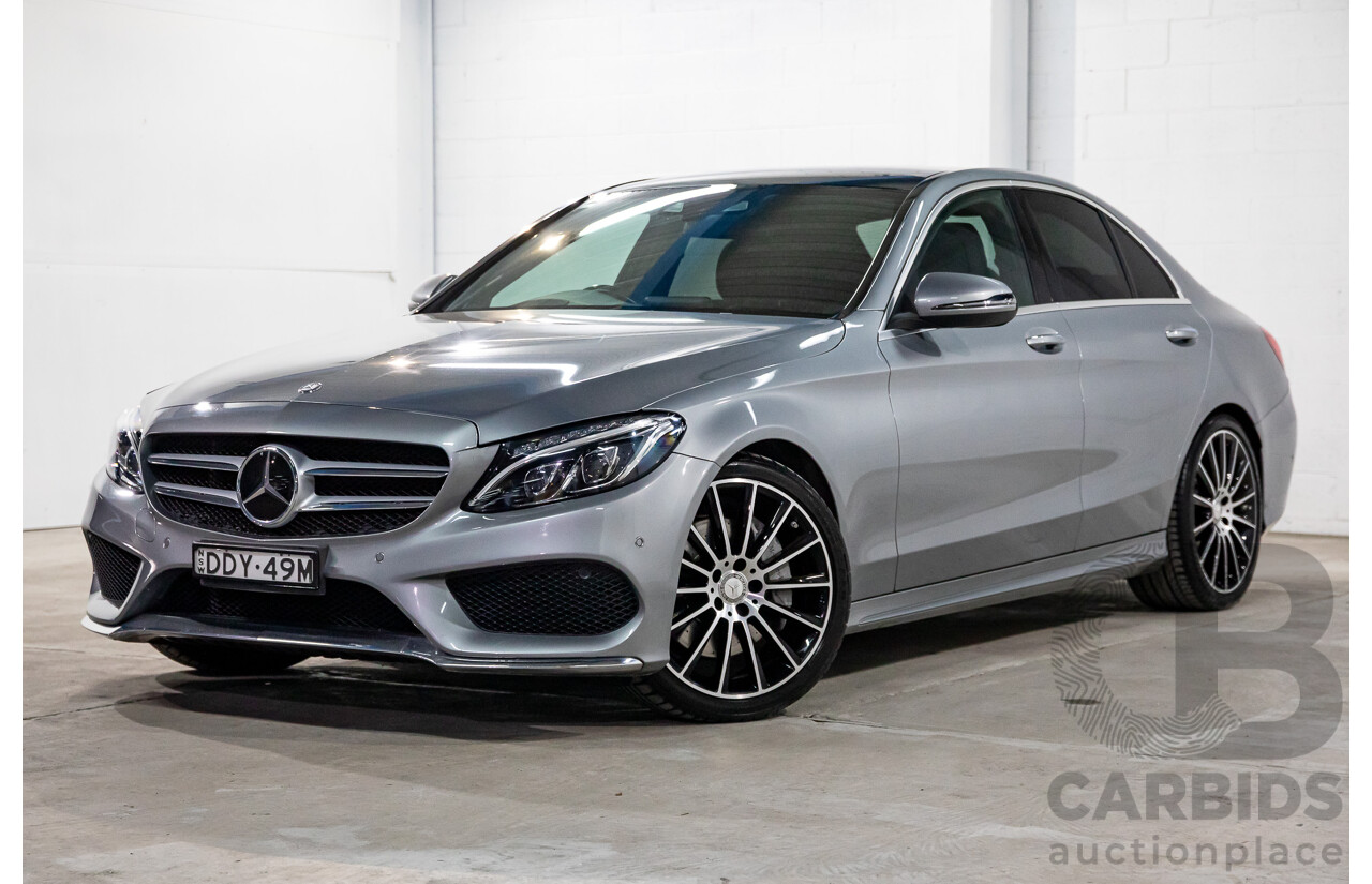 06/2016 Mercedes-Benz C250d AMG Line (RWD) 205 MY16 4d Sedan Selenite Grey Metallic Turbo Diesel 2.1L