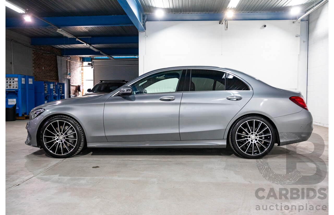 06/2016 Mercedes-Benz C250d AMG Line (RWD) 205 MY16 4d Sedan Selenite Grey Metallic Turbo Diesel 2.1L