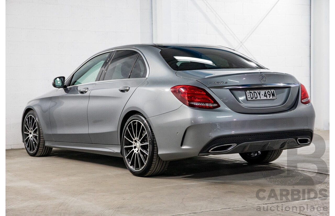 06/2016 Mercedes-Benz C250d AMG Line (RWD) 205 MY16 4d Sedan Selenite Grey Metallic Turbo Diesel 2.1L