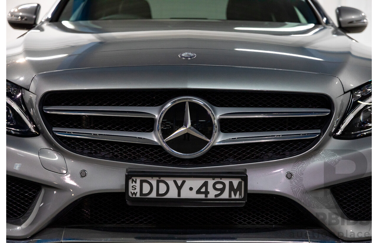 06/2016 Mercedes-Benz C250d AMG Line (RWD) 205 MY16 4d Sedan Selenite Grey Metallic Turbo Diesel 2.1L