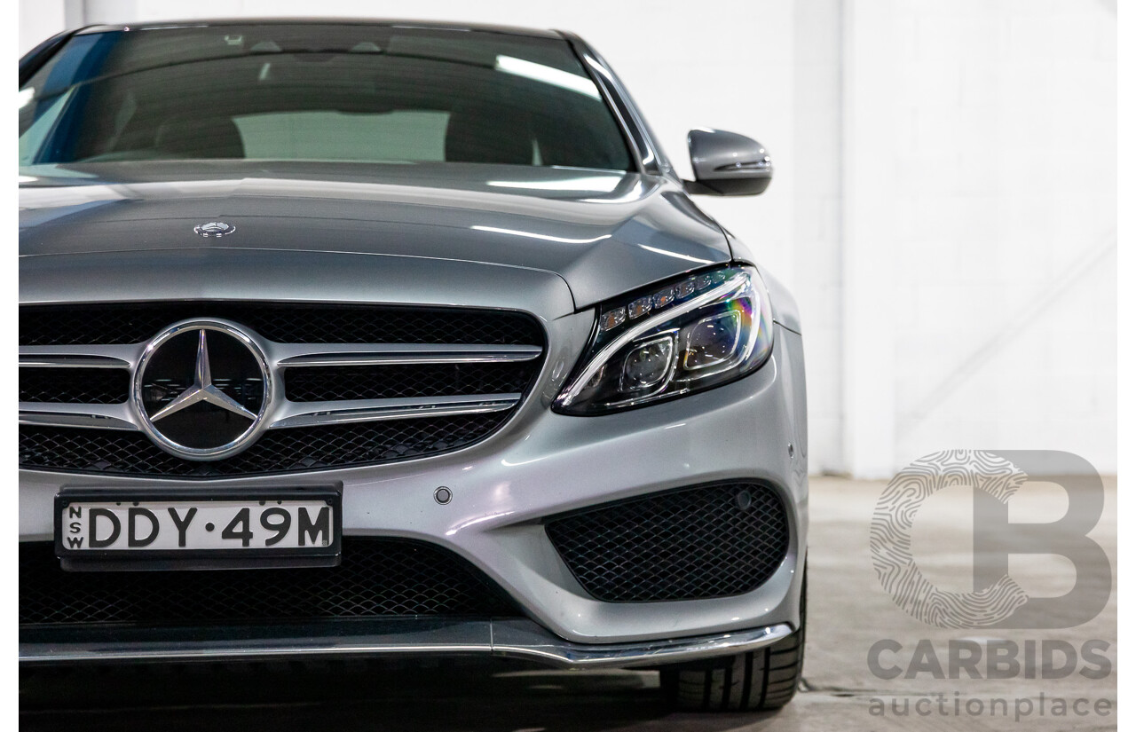06/2016 Mercedes-Benz C250d AMG Line (RWD) 205 MY16 4d Sedan Selenite Grey Metallic Turbo Diesel 2.1L