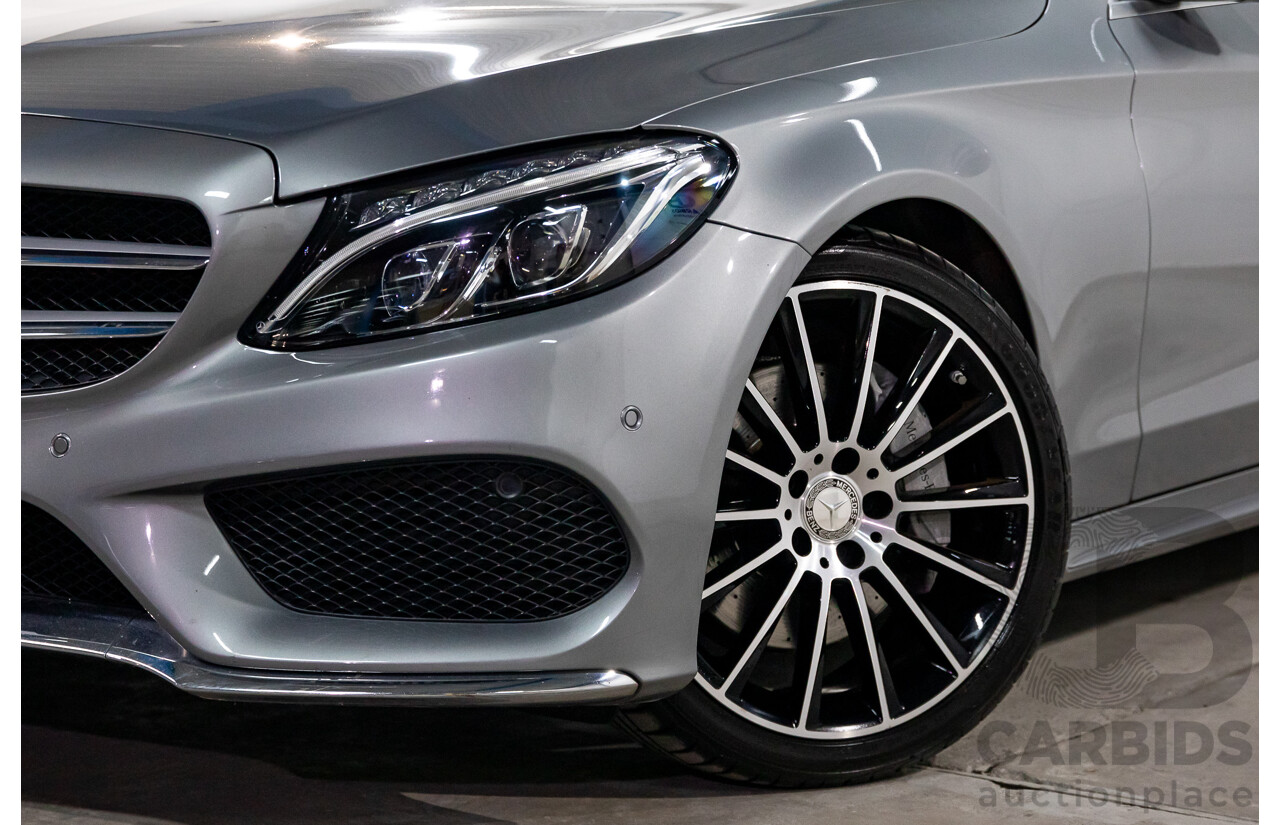 06/2016 Mercedes-Benz C250d AMG Line (RWD) 205 MY16 4d Sedan Selenite Grey Metallic Turbo Diesel 2.1L