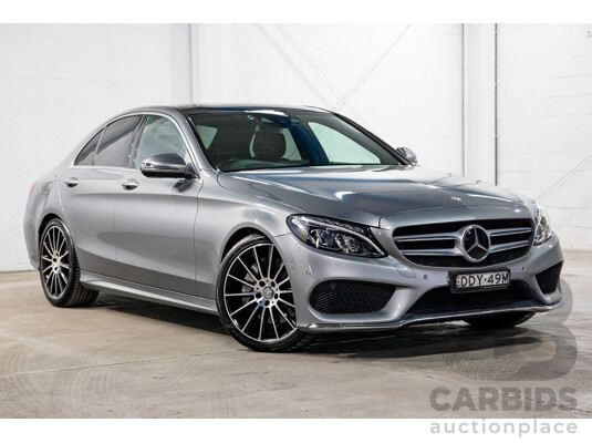 06/2016 Mercedes-Benz C250d AMG Line (RWD) 205 MY16 4d Sedan Selenite Grey Metallic Turbo Diesel 2.1L
