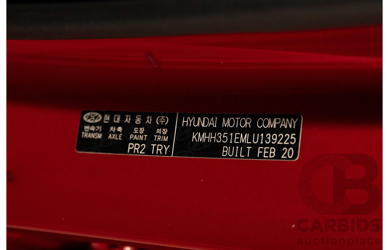 04/2020 Hyundai i30 Active (FWD) PD2 MY20 4d Hatchback Fiery Red Mica 2.0L