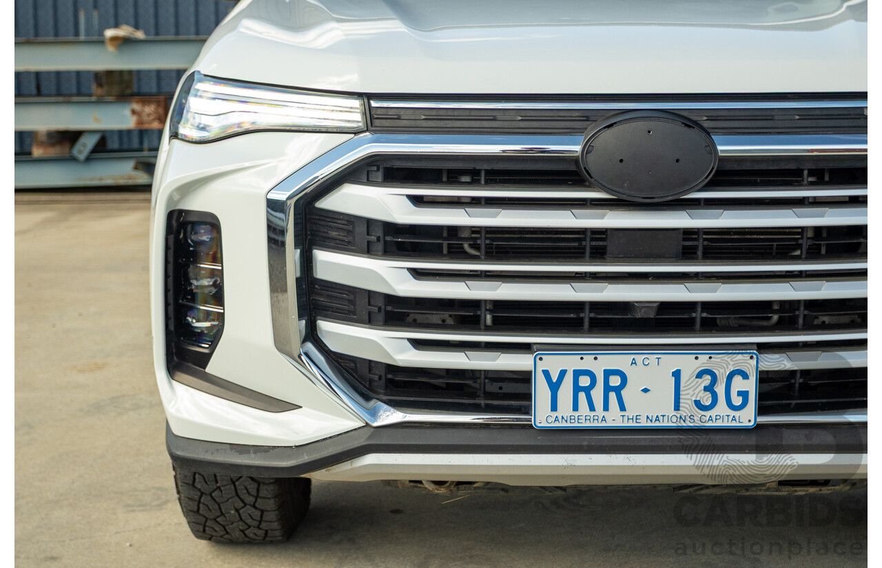 01/2022 LDV T60 MAX PRO (4x4) SK8C Double Cab Utility Blanc White Turbo Diesel 2.0L
