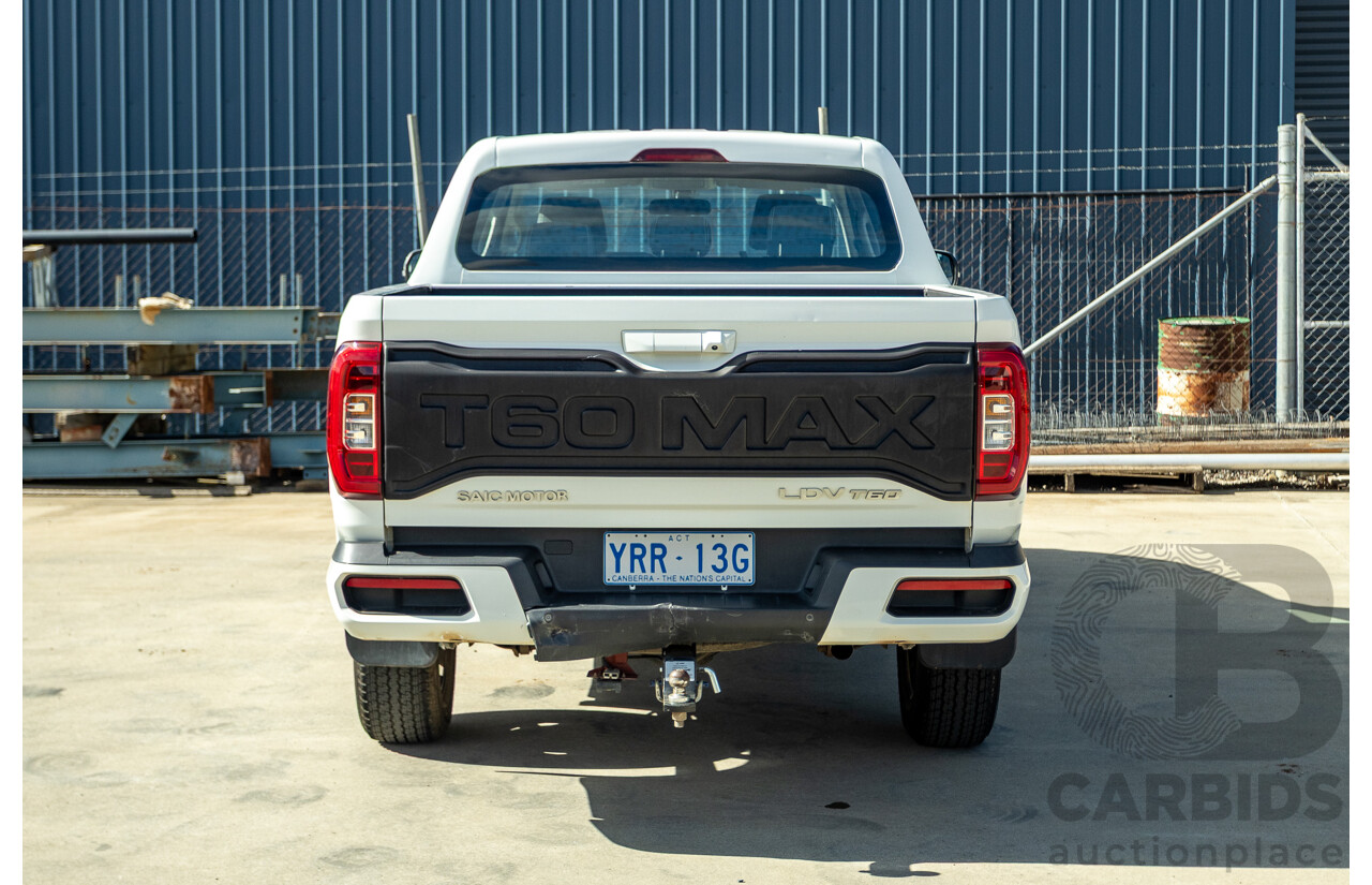 01/2022 LDV T60 MAX PRO (4x4) SK8C Double Cab Utility Blanc White Turbo Diesel 2.0L