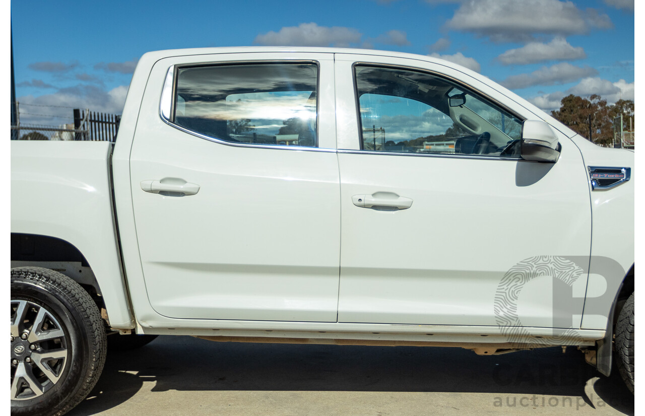 01/2022 LDV T60 MAX PRO (4x4) SK8C Double Cab Utility Blanc White Turbo Diesel 2.0L