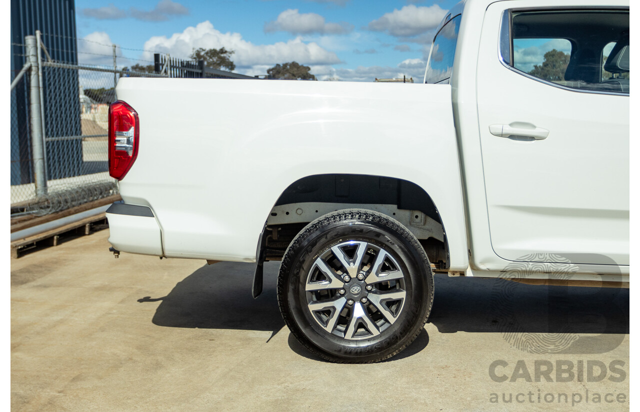 01/2022 LDV T60 MAX PRO (4x4) SK8C Double Cab Utility Blanc White Turbo Diesel 2.0L