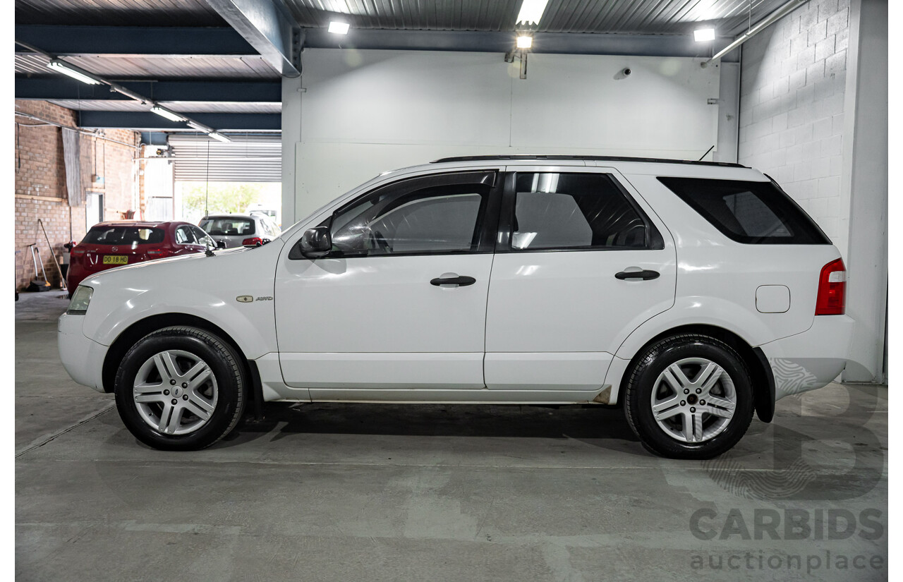 6/2005 Ford Territory Ghia (4x4) SX 4d Wagon Winter White 4.0L