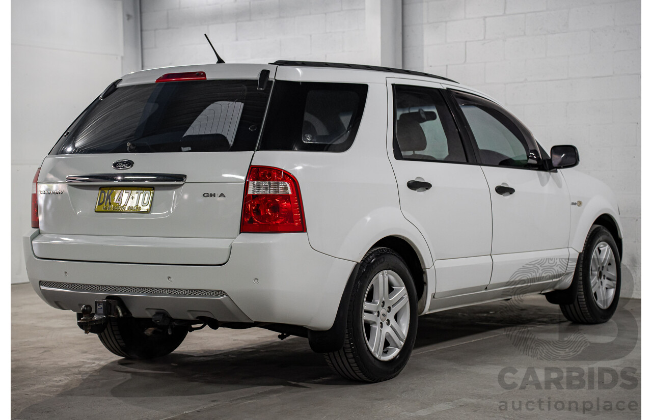 6/2005 Ford Territory Ghia (4x4) SX 4d Wagon Winter White 4.0L