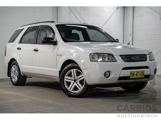 6/2005 Ford Territory Ghia (4x4) SX 4d Wagon Winter White 4.0L