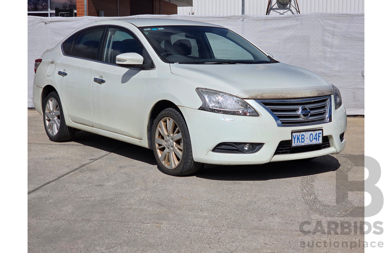 5/2013 Nissan Pulsar Ti B17 4d Sedan White 1.8L