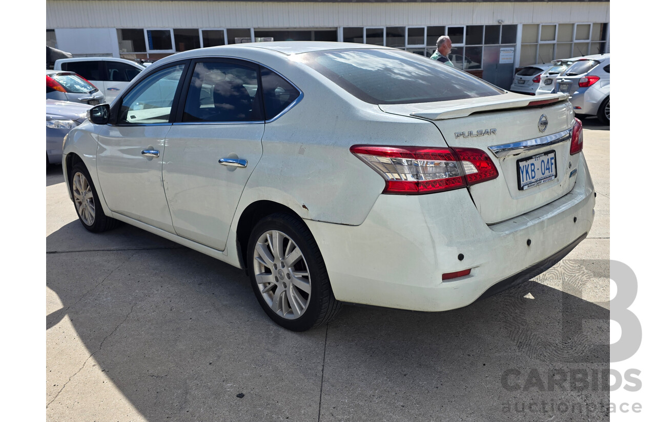 5/2013 Nissan Pulsar Ti B17 4d Sedan White 1.8L