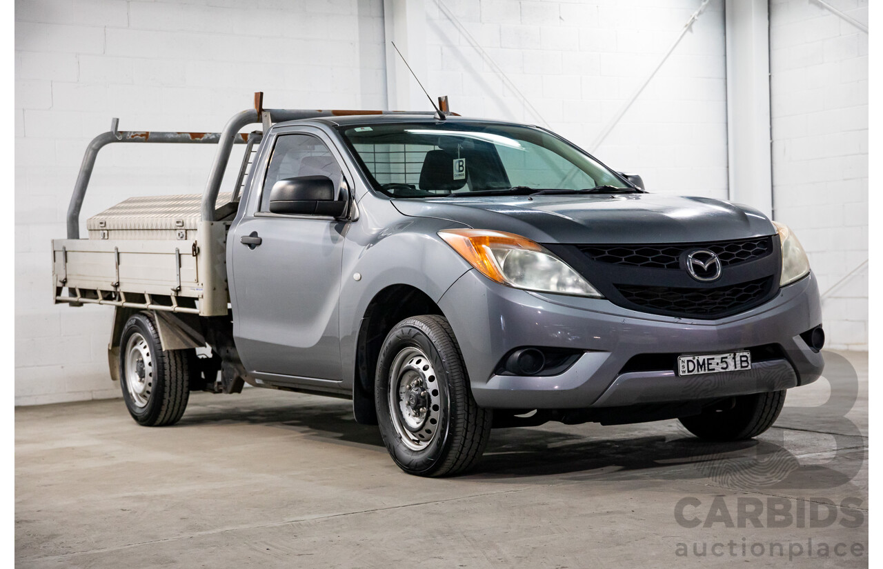 8/2014 Mazda BT-50 XT (4x2) MY13 C/Chas Titanium Grey Metallic Turbo Diesel 2.2L