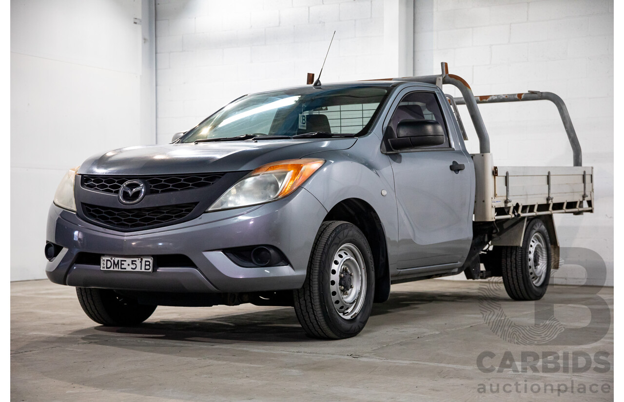 8/2014 Mazda BT-50 XT (4x2) MY13 C/Chas Titanium Grey Metallic Turbo Diesel 2.2L