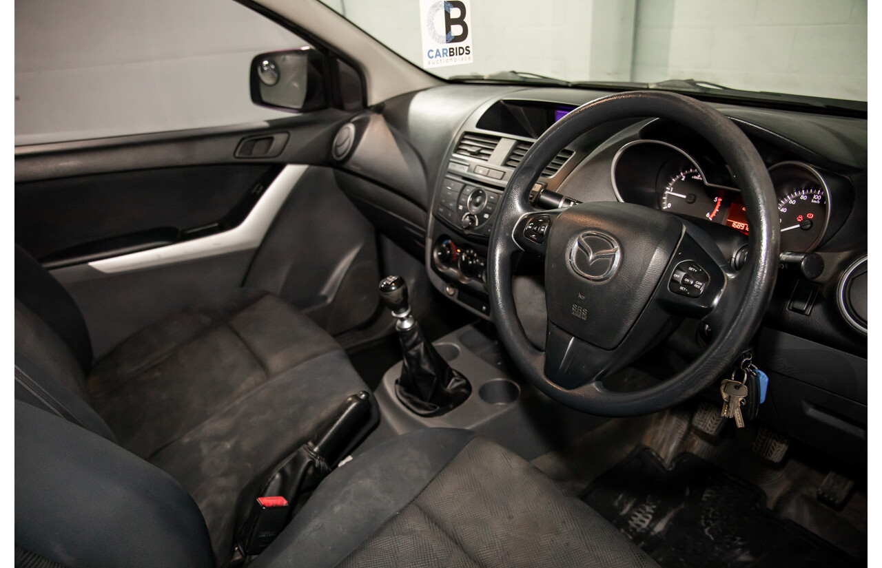 8/2014 Mazda BT-50 XT (4x2) MY13 C/Chas Titanium Grey Metallic Turbo Diesel 2.2L