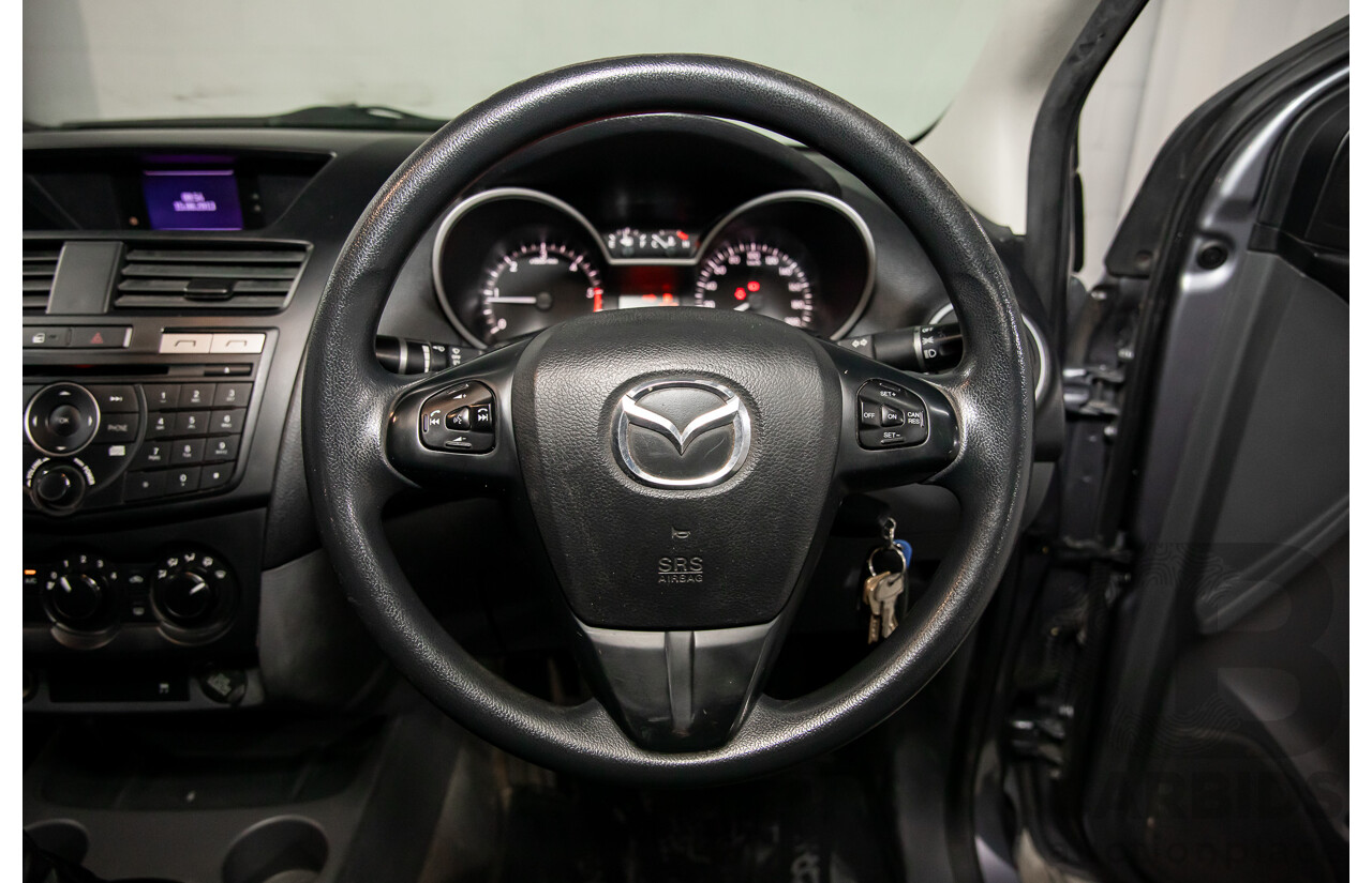 8/2014 Mazda BT-50 XT (4x2) MY13 C/Chas Titanium Grey Metallic Turbo Diesel 2.2L