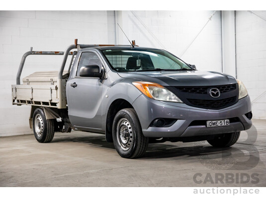 8/2014 Mazda BT-50 XT (4x2) MY13 C/Chas Titanium Grey Metallic Turbo Diesel 2.2L
