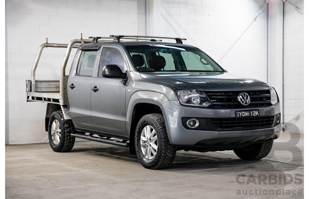 12/2015 Volkswagen Amarok TDI420 Core (4x4) 2H MY16 Dual Cab Utility Natural Grey Metallic Turbo Diesel 2.0L