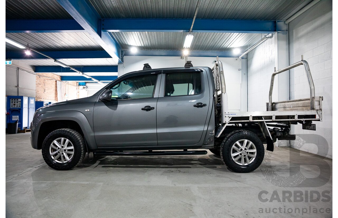 12/2015 Volkswagen Amarok TDI420 Core (4x4) 2H MY16 Dual Cab Utility Natural Grey Metallic Turbo Diesel 2.0L