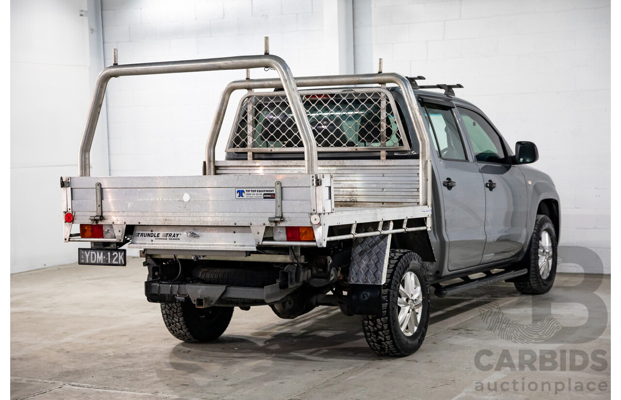12/2015 Volkswagen Amarok TDI420 Core (4x4) 2H MY16 Dual Cab Utility Natural Grey Metallic Turbo Diesel 2.0L