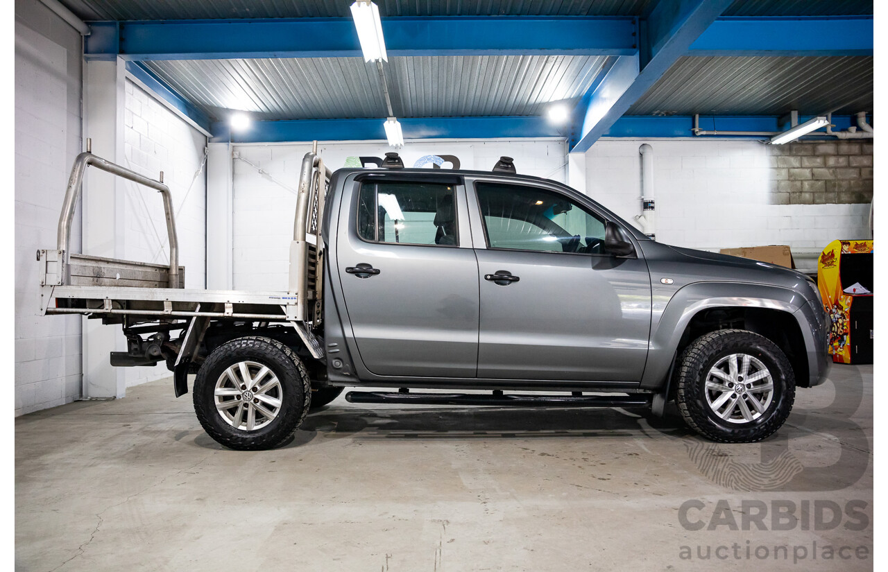 12/2015 Volkswagen Amarok TDI420 Core (4x4) 2H MY16 Dual Cab Utility Natural Grey Metallic Turbo Diesel 2.0L