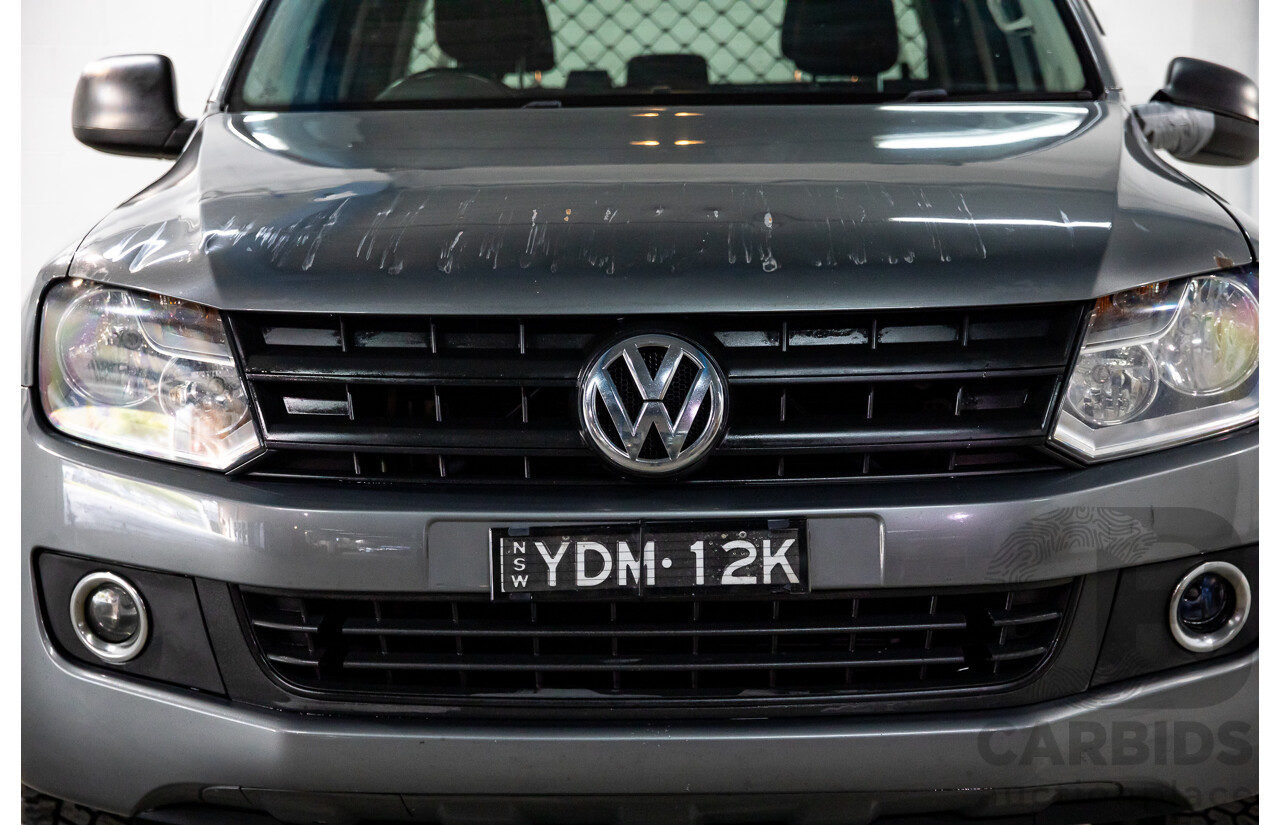 12/2015 Volkswagen Amarok TDI420 Core (4x4) 2H MY16 Dual Cab Utility Natural Grey Metallic Turbo Diesel 2.0L