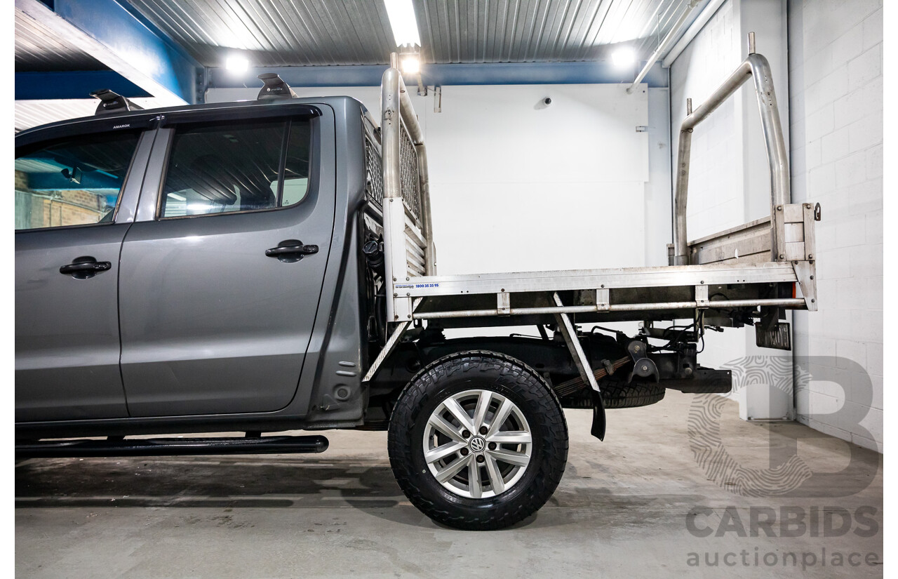 12/2015 Volkswagen Amarok TDI420 Core (4x4) 2H MY16 Dual Cab Utility Natural Grey Metallic Turbo Diesel 2.0L