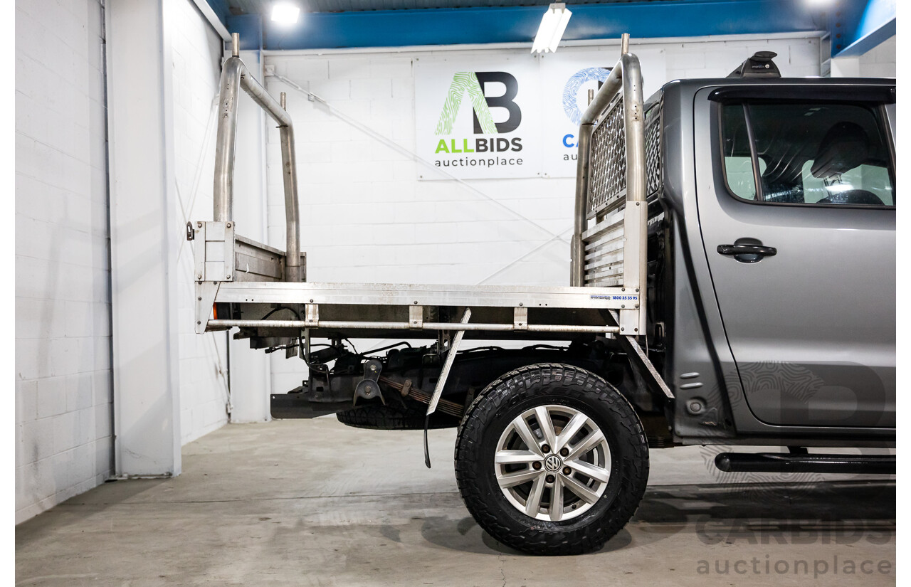 12/2015 Volkswagen Amarok TDI420 Core (4x4) 2H MY16 Dual Cab Utility Natural Grey Metallic Turbo Diesel 2.0L