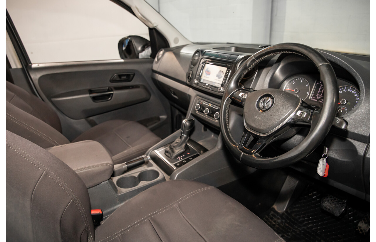 12/2015 Volkswagen Amarok TDI420 Core (4x4) 2H MY16 Dual Cab Utility Natural Grey Metallic Turbo Diesel 2.0L