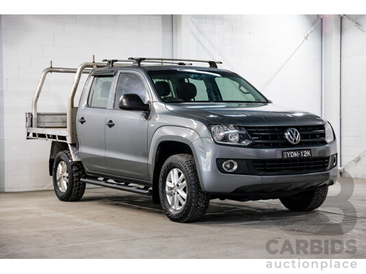 12/2015 Volkswagen Amarok TDI420 Core (4x4) 2H MY16 Dual Cab Utility Natural Grey Metallic Turbo Diesel 2.0L