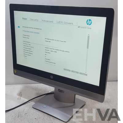 HP EliteOne 800 G2 Intel Core i5 (6600) 3.30GHz-3.90GHz 4-Core CPU 23-Inch Touchscreen All-in-One Computer