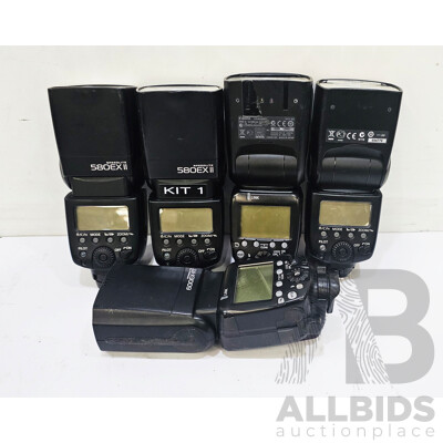 Assorted Lot of Speedlite Flash