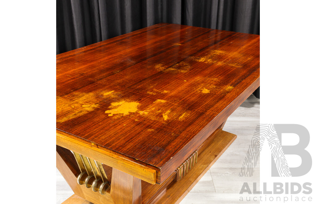 Art Deco Veneered Extension Dining Table