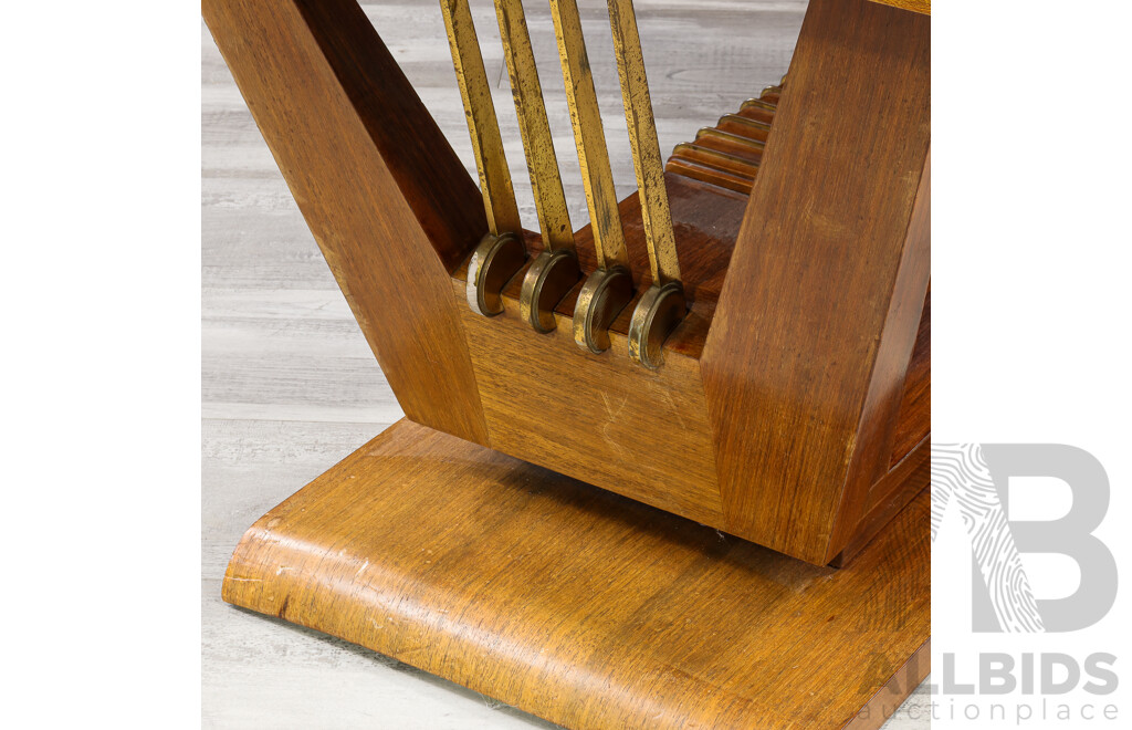 Art Deco Veneered Extension Dining Table
