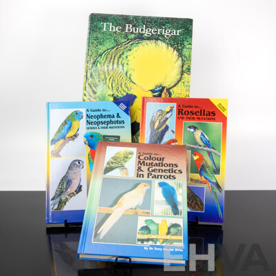 Collection Out of Print Books Regarding Parrots and Budgerigars Comprising the Budgerigar by Dr R Marshall & Three ABK Publications on Rosellas, Parrots, Neopsephotus & Neophema